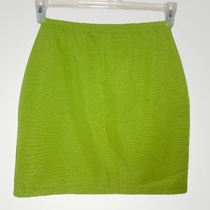 Lime green Mini skirt